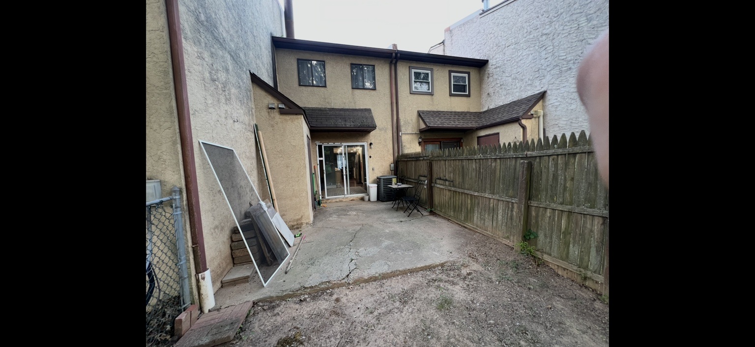 Backyard house view before remodeling
