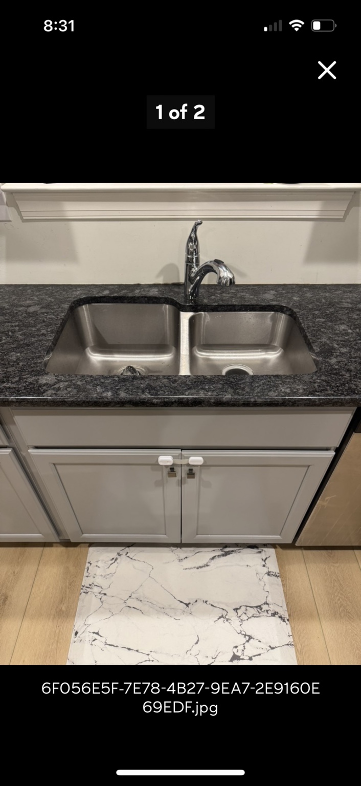 Double sink before replacement